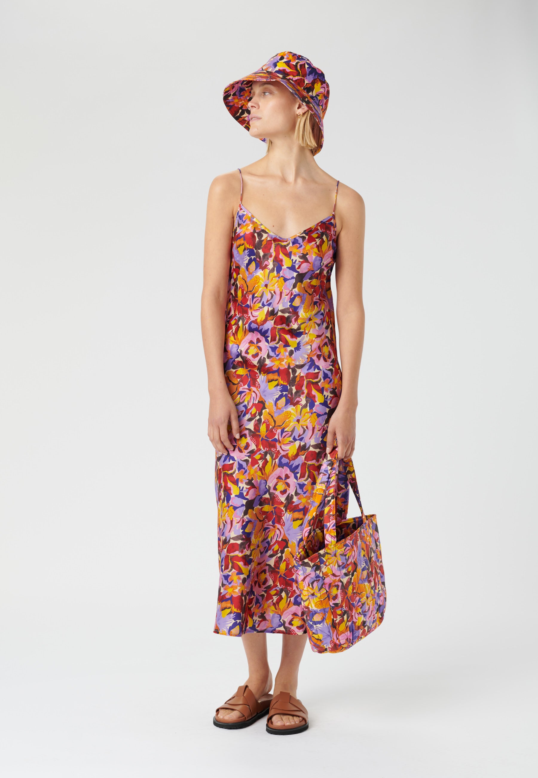 Dea Kudibal Marladea EV Inked Floral Print Crepe Maxi Dress Magana Optical main image 1